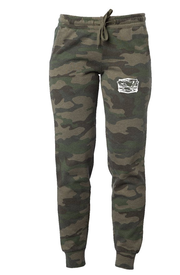 Womens Camo Wash Sweatpants