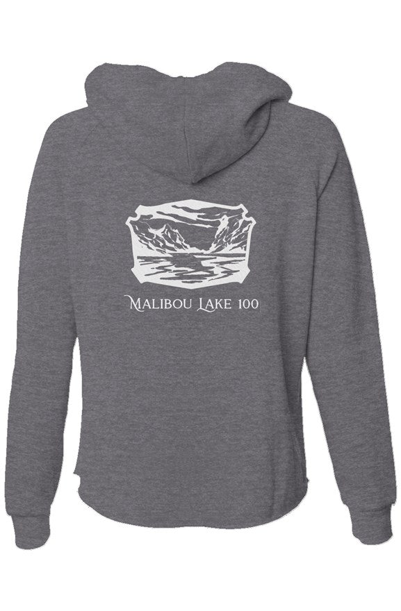 Womens Lightweight Wash Zip Hoodie
