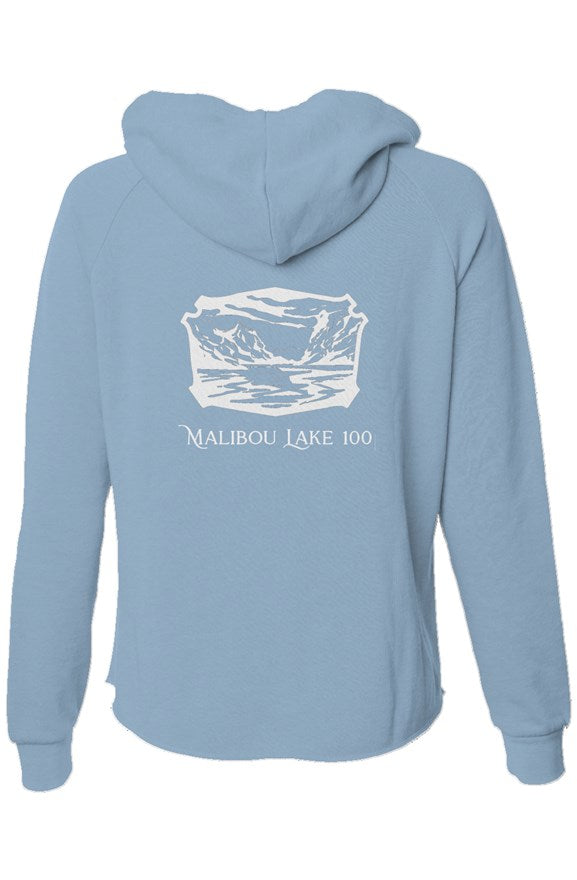 Womens Lightweight Wash Zip Hoodie