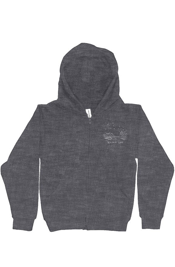 gala logo Youth Midweight Hooded Full-Zip Sweatshirt