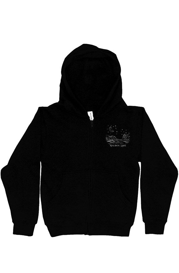 gala logo Youth Midweight Hooded Full-Zip Sweatshirt