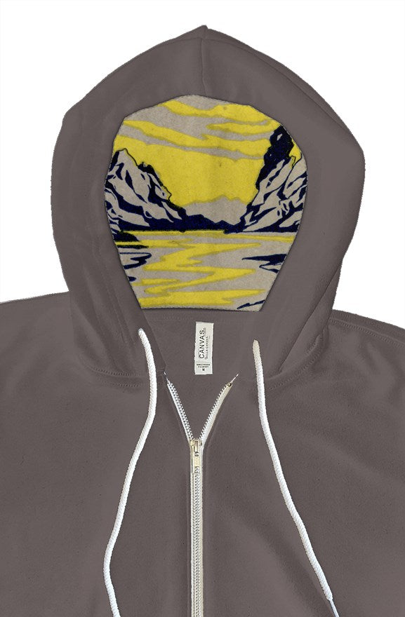 IYKYK Original logo canvas zip hoodie