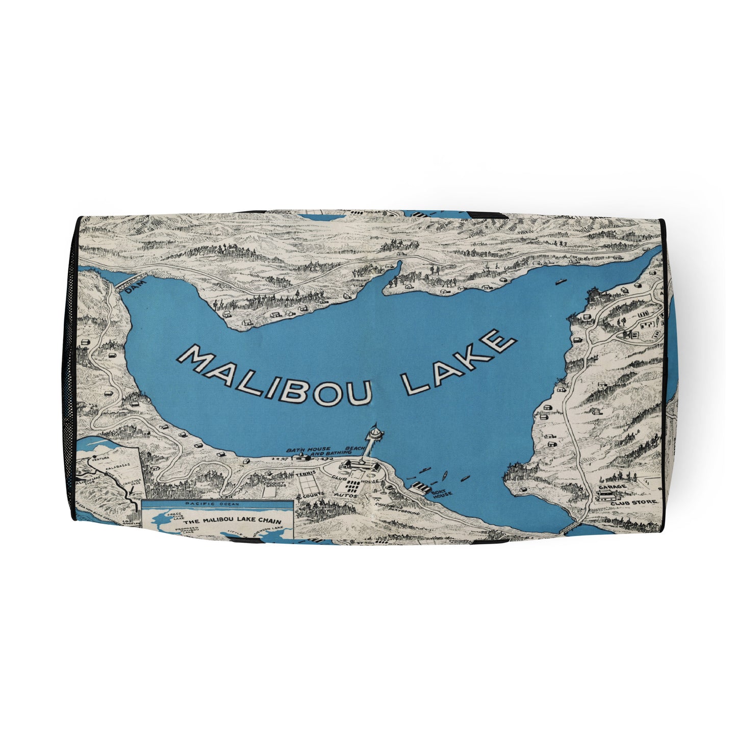 Malibou Mapwear All Over Print Duffle bag