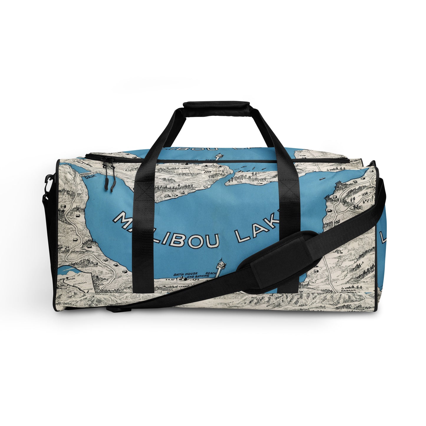 Malibou Mapwear All Over Print Duffle bag
