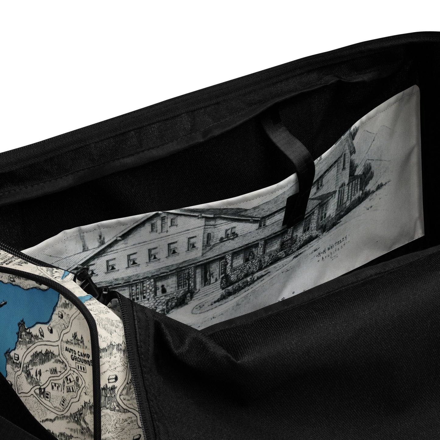 Malibou Mapwear All Over Print Duffle bag