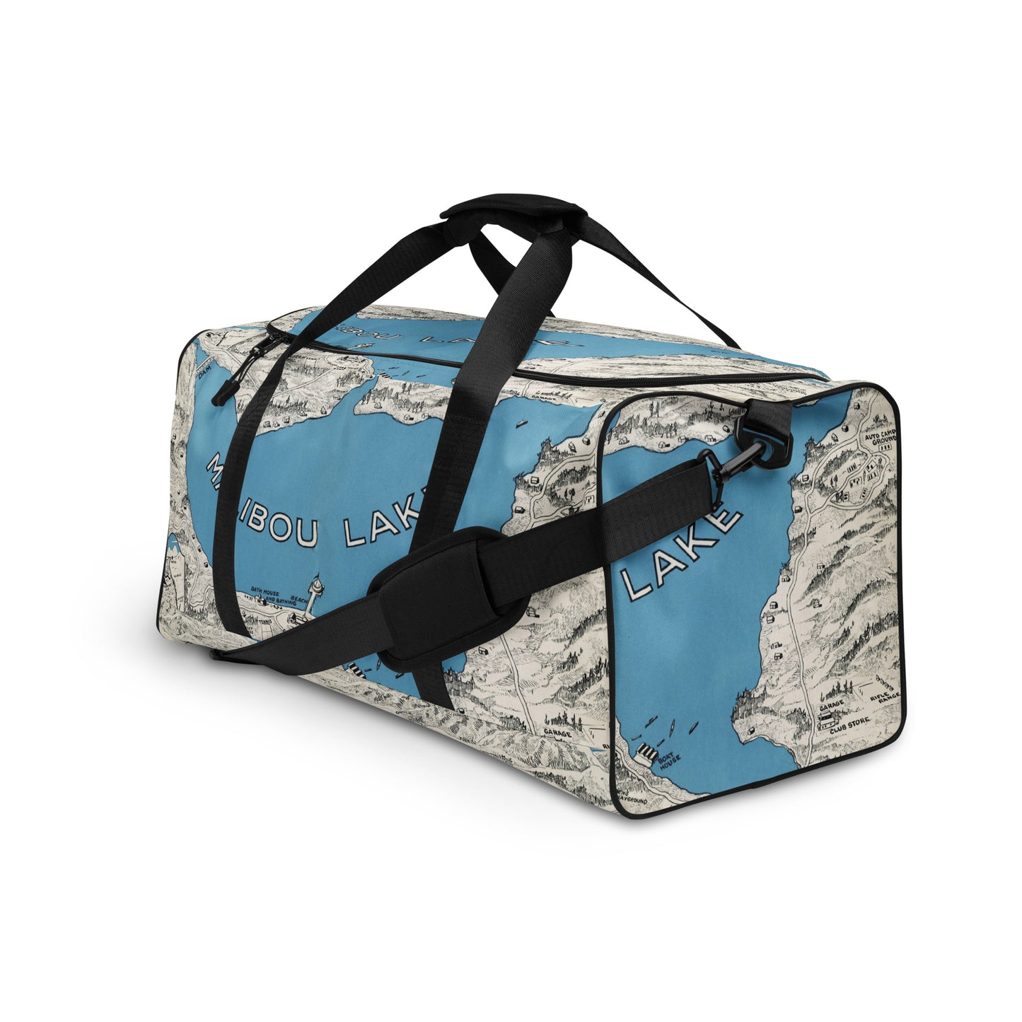 Malibou Mapwear All Over Print Duffle bag