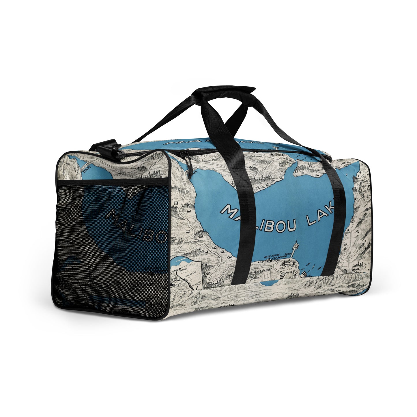 Malibou Mapwear All Over Print Duffle bag