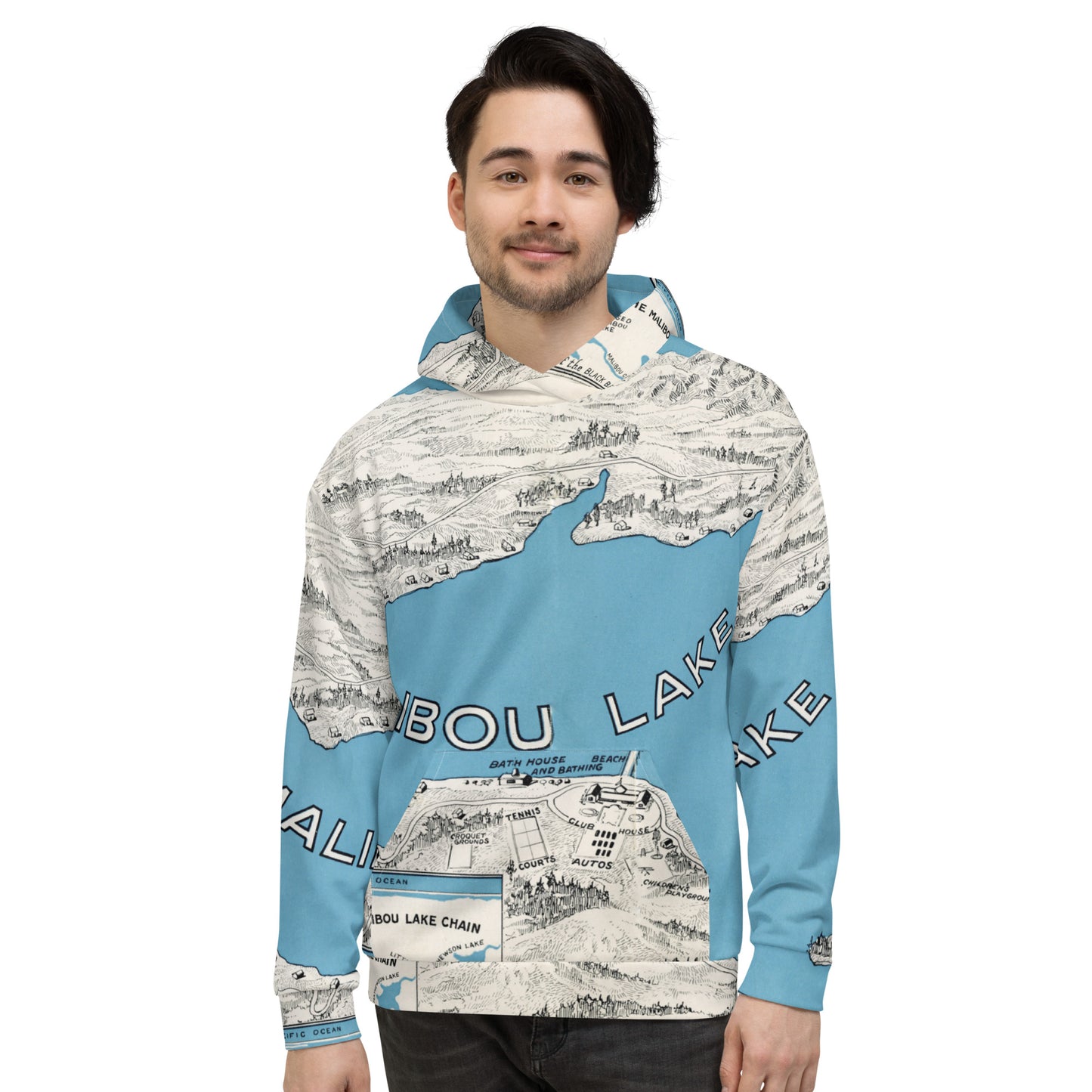 Malibou Mapwear Unisex Hoodie
