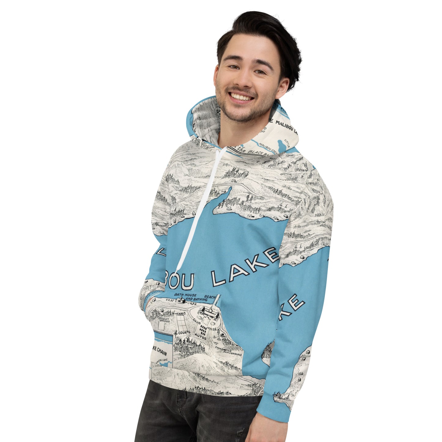 Malibou Mapwear Unisex Hoodie