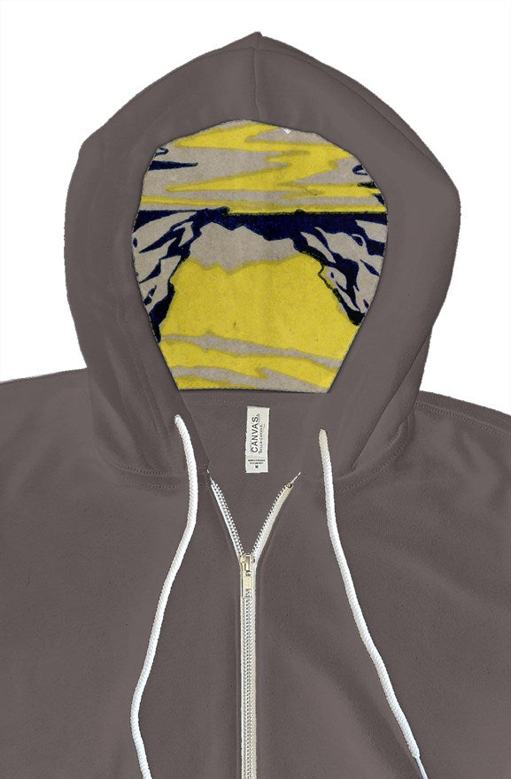 IYKYK Original logo canvas zip hoodie