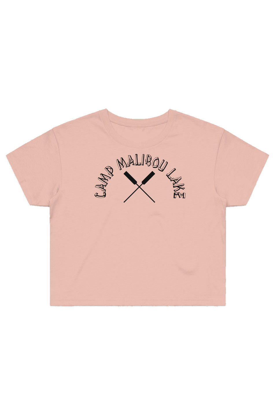 Camp Malibou Oars Street Crop Tee