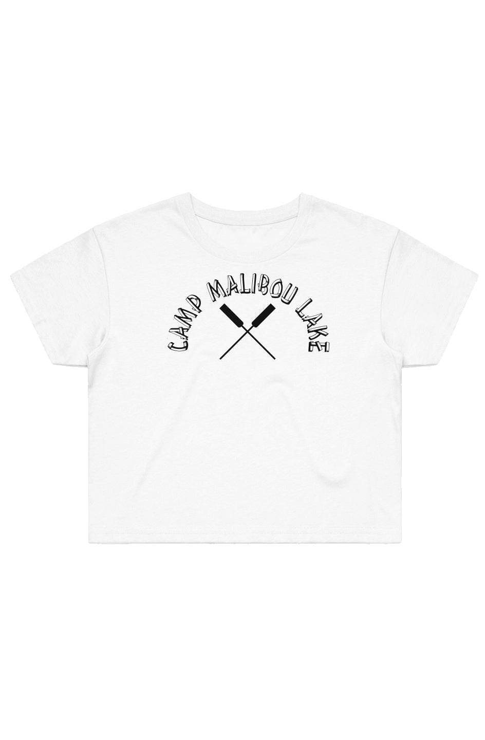 Camp Malibou Oars Street Crop Tee