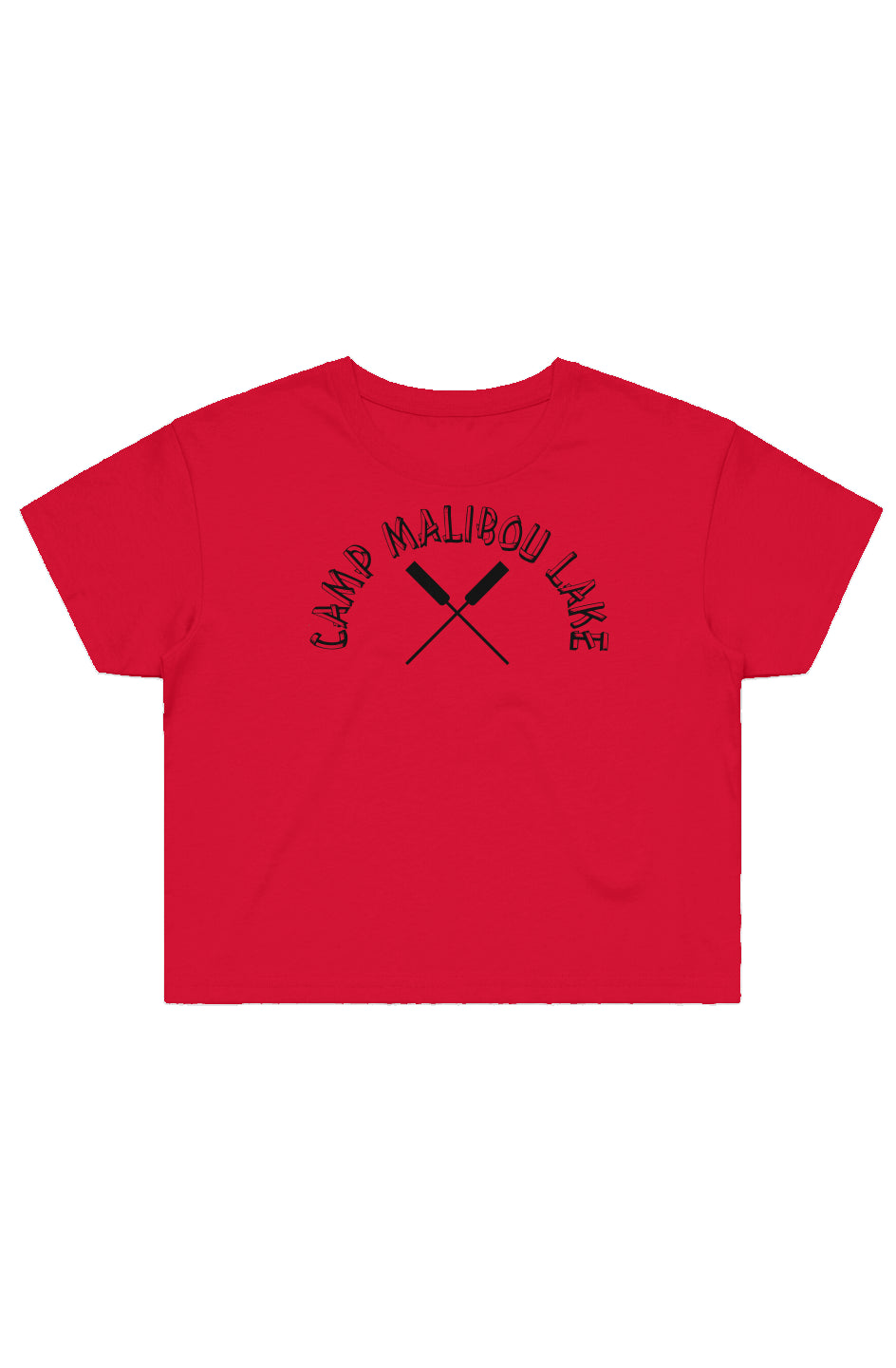 Camp Malibou Oars Street Crop Tee