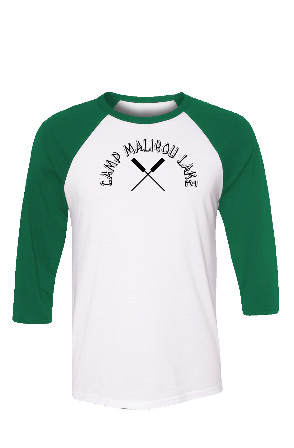 Camp Malibou Oars Baseball Tee