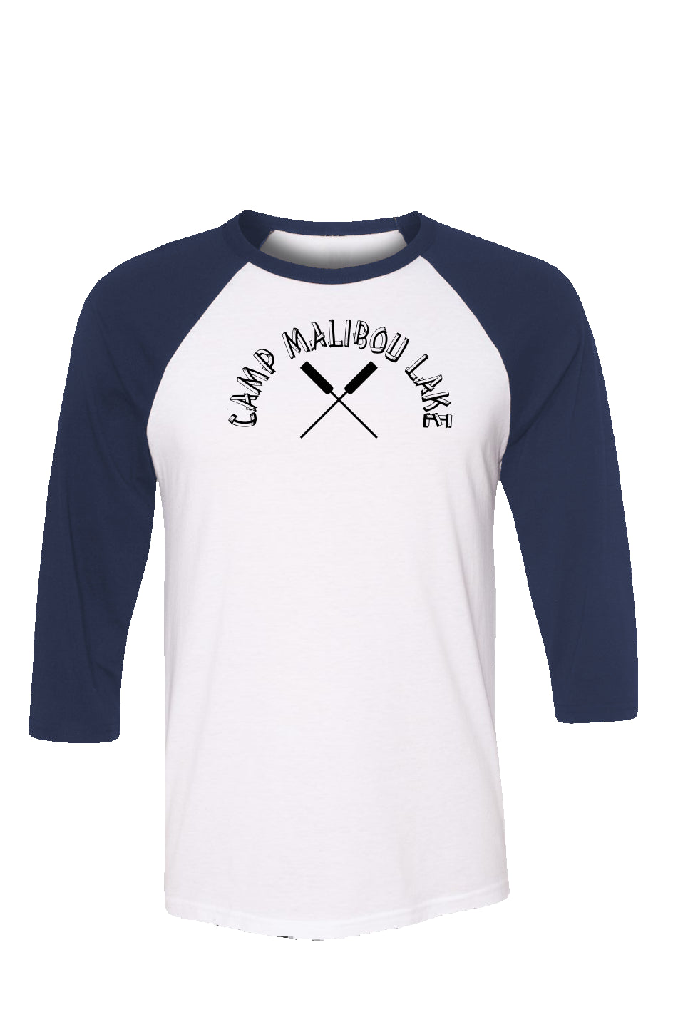 Camp Malibou Oars Baseball Tee