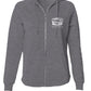 Womens Lightweight Wash Zip Hoodie