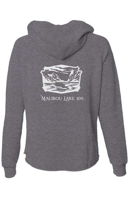 Womens Lightweight Wash Zip Hoodie