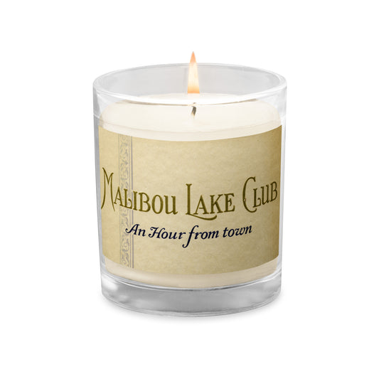 Malibou Lake, An Hour From Town Glass jar soy wax candle